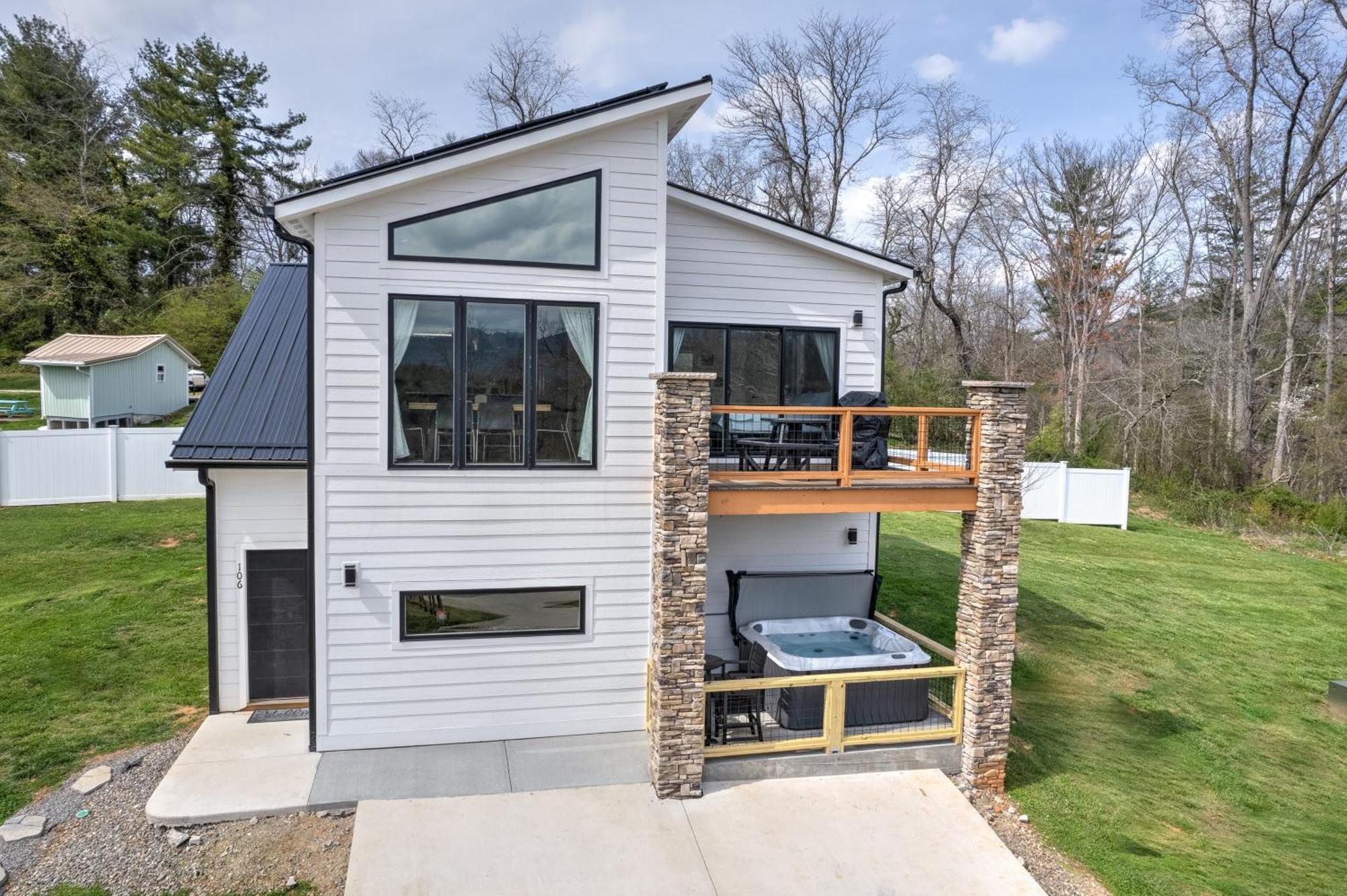 Mon Tresor, Modern Mountain Views With Deck Villa Weaverville Exteriör bild